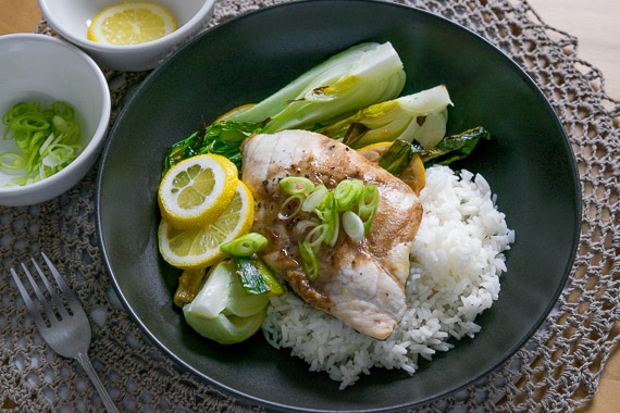 jasmine rice with fish