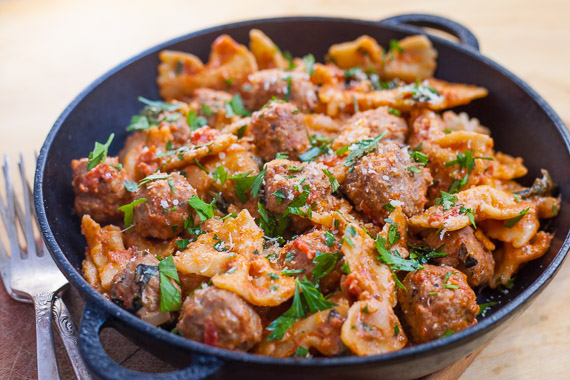 Creamy Mild Italian Sausage with Bow Tie Pasta – You Plate It