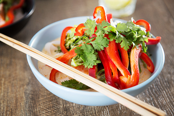 Broccolini & Sweet Potato Laksa with Fresh Lime