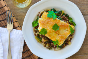 Fish Meunière with Moroccan Spiced Lentils & Silverbeet