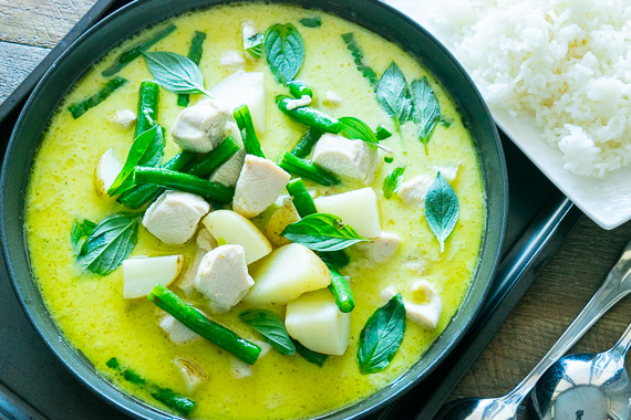 Thai Green Chicken Curry with Jasmine Rice