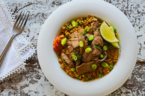 Thai Basil Beef Bowl with Quinoa Stir Fry