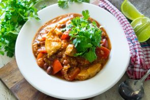 Mexican Chicken Stew with Chipotle in Adobo, Quinoa & Beans