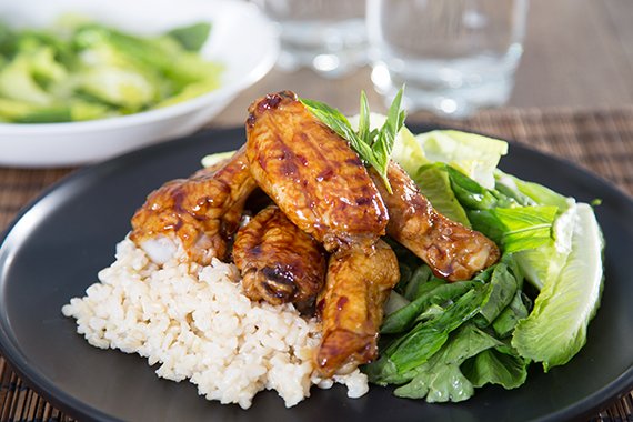 Vietnamese Chicken Wings with Crispy Spring Salad