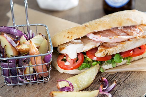 Chicken BLT with Rosemary Potatoes