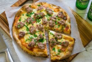 Pork & Fennel Sausage Pizza Inspired by The Golden Greek - Theo Kalogeracos