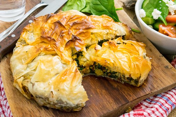 Crispy Greek Style Pie with Fetta & Sundried Tomatoes – You Plate It ...