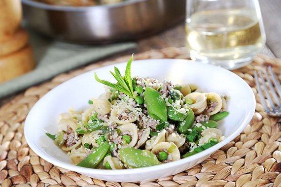 Lamb, Mint & Pea  Orecchiette Pasta