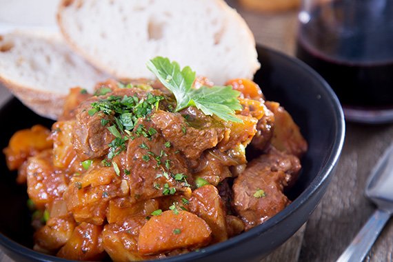 Slow Cooked Beef Stew with Parsnip, Carrot & Carraway