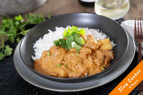 Slow Cooked Beef Massaman Curry with Basmati Rice