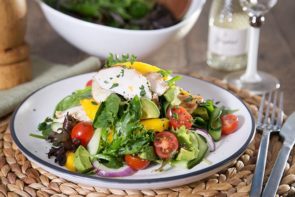 Grilled Chicken Salad with Mango, Avocado & Honey Mustard Dressing