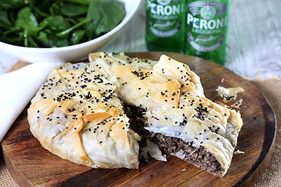 Mediterranean Beef Filo Pie Kimadopita