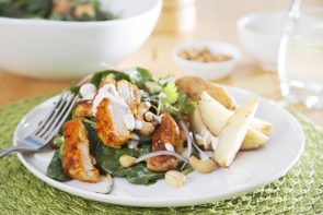 Tandoori Chicken Salad with Low Carb Potato Wedges