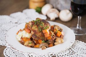 Coq au Vin with Creamy Parsley Mash