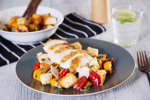 Pan Roasted Chicken with Butternut Pumpkin Panzanella