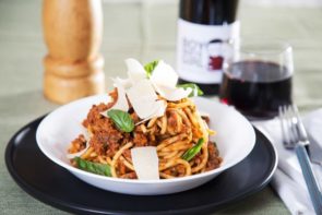 Family Fave Spaghetti Bolognese with Smuggled Vegetables, Parmesan & Basil