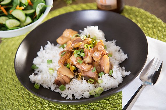 Vietnamese Caramel Chicken with Jasmine Rice