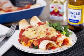 Loaded Veg Enchiladas with Grilled Tasty Cheese