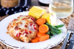Oven Baked Chicken Parmigiana with Mozzarella