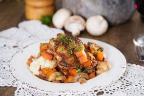 Coq au Vin with Creamy Parsley Mash