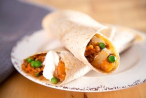 Bombay Lamb Chapati Wraps with Greek Yoghurt