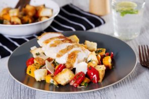 Pan Roasted Chicken with Butternut Pumpkin Panzanella