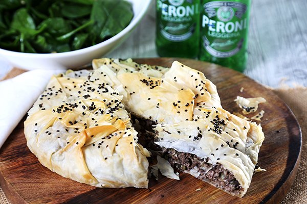 Mediterranean Beef Filo Pie Kimadopita