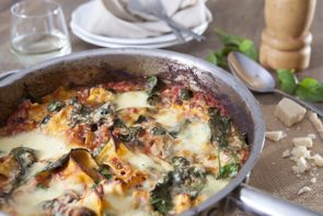 One Pan Veggie Lasagne with Buffalo Mozzarella