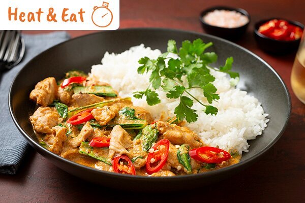 Quick and Easy Thai Red Chicken Curry with Choy Sum
