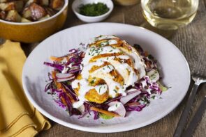 Turmeric & Paprika Spiced Chicken with Cranberry Slaw & Buttermilk Ranch Dressing