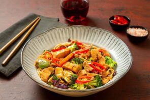 Extra Quick Chicken Stir Fry with Egg Noodles