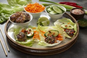 Bun Cha Vietnamese Pork Lettuce Wraps
