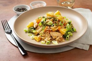 Pineapple and Chicken Fried Rice with Spring Onions