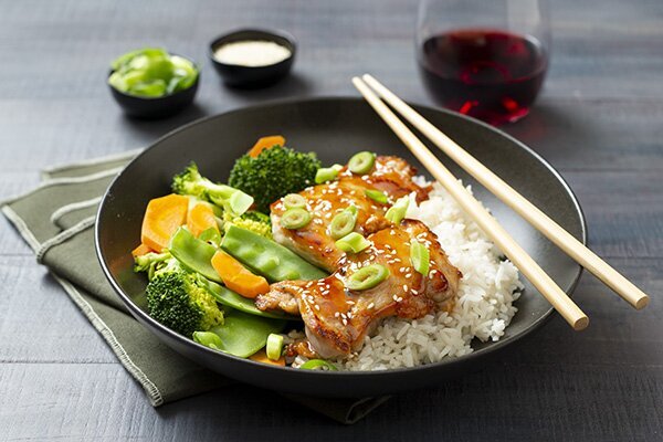 Top Rated Teriyaki Chicken with Jasmine Rice and Veg