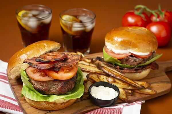 BLT Burger with Fries