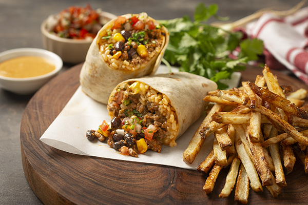Beef Burrito with Tomato Salsa