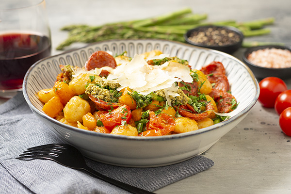 Pan Fried Gnocchi with Chorizo
