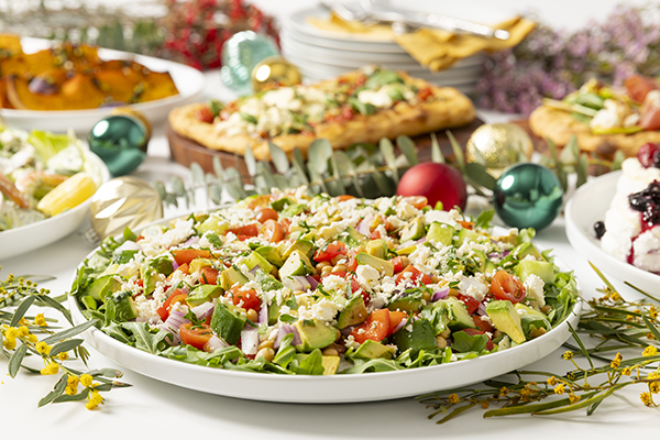Mediterranean Salad Garden Salad, with Creamy Fetta, Manjimup Avocado and Lemon Dressing