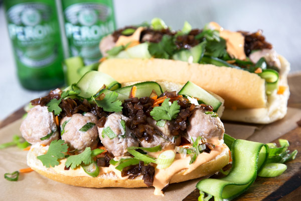 Pork Banh Mi with Pate and Caramelised Onion Jam