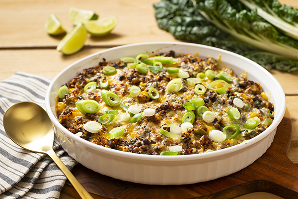 Mexican Enchilada Bake with Brown Rice