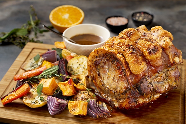 Roast Pork Loin with Roasted Veggies