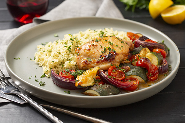 Harissa Chicken Tray Bake with Herby Couscous